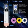 Pump Toys Enlargement Vacuum Pump LCD Electric Penis Pumps Male Masturbator Penile Extender with Colorful Sleeve Adult Sex Toys for Men 231128