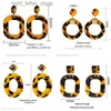 Stud New Fashion Acrylic Geometric Earrings For Women Vintage Bohemia Colorful Dangle Drop Earrings Brincos 2022 Trendy Jewelry Gifts YQ231128