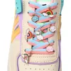 Piezas de zapatos Accesorios Moda Rainbow Charms Zapatillas Cordones Niña Regalo Decoración DIY Metal Cordones Hebillas Zapatos Accesorios 231128