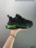 Triple S Old Shoes Freizeitschuhe Chunky Herren Sneaker Runner Blue Ice Grey Trainer Lime Metallic Sier Pastel Fluo Green Dad Shoe Fashion 37