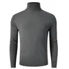 Camisolas masculinas leves 100 pura lã merino suéter de gola alta roupa interior camiseta quente inverno homem roupas grossas tops 231128