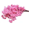 10 stuks kunstmatige kersenbloesem tak bloem muur hangende Sakura voor bruiloft centerpieces kunstmatige decoratieve bloemen