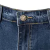 Män jeans bomull stretchy blå män avslappnad fast färg mitt midja mens koreanska denim byxor hösten hög kvalitet blixtlås jean för