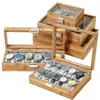 Caixas de relógio casos feitos à mão presente de natal caixa de relógio de bambu caja reloj caixa de relógio caixa de tempo saat kutusu horloge caixa para relógio segurando 231128