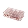 Jewelry Pouches Transparent Double Layer Box Portable Organizer Display Plastic Boxes Earring Case Storage Packaging