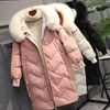 Hiver nouvelle doudoune en duvet de canard blanc vêtements pour femmes longue longueur au genou veste de pain version coréenne veste en gros pour les femmes veste de sport de plein air mode