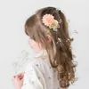 Hair Accessories 3Pcs Cute Sweet Gift Petals Hairpins Flower Clips Headwear Decor