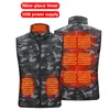 Chalecos para hombres 17 unids chaqueta calentada moda hombres mujeres abrigo inteligente USB calefacción eléctrica térmica ropa caliente invierno chaleco calentado plussize 231128