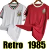 Top thailand quality soccer jerseys Mexico 1985 Retro Kit football shirt red and white soccer shirts