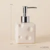 Liquid Soap Dispenser Ceramic Cheese Lotion Bottle Refillable Shampoo Cleansing Water Portable Dispensing Shower Gel Press