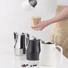 Кофейная посуда Dzbanek do mleka 500мл/700мл dzbanek do spieniania ze stali nierdzewnej Pull Flower Cup spieniacz do mleka Latte Art spienione mle