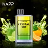 Vaporisateur 6000 bouffées Vape jetable E cigarette barre de cristal E-liquide aromatisé aux fruits authentique 2% 12 ml 6k Vape