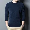 Men's Sweaters Men Sweater Thick Knitted Round Neck Long Sleeves Spring Sweatshirts Casual Pullover For Office Home