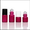 1ML 2ML Roll On Fles Helder 4 Kleuren Rollon Metalen Roller Ball Fles Essentiële Olie Vloeibare geur Bifcn