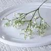 Dekorativa blommor 10st 52 cm White Artificial Wedding Diy Bouquet Decoration Arrangement Plast Bebis Breat Fake Flower Home Decor