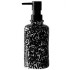 Dispenser di sapone liquido European Splash Ink Bottiglia per pressatura in ceramica Disinfettante per le mani Gel doccia Shampoo Accessori per il bagno