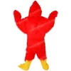 Costume de mascotte d'oiseau d'aigle rouge de Noël, tenues de personnage de dessin animé de qualité supérieure, costumes de carnaval d'Halloween, taille adulte, tenue de fête d'anniversaire en plein air