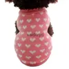 Abbigliamento per cani Cuori Maglione per animali domestici Maglione Cappotto per cucciolo di gatto e vestiti caldi 5 taglie
