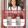 Vase Vase Flower Jug Bucket Container Milk Home Metal Retro Pot素朴な結婚式の装飾鉄の装飾ホルダードライフラワー