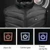 Herrenjacken 11 Bereiche Beheizte Jacke Mode Männer Frauen Mantel Intelligente USB Elektrische Heizung Thermische Warme Kleidung Winter Beheizte Weste Plus größe 231128