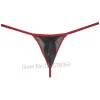 Men Glass Yarn Pouch Thong Sheer G-string Underwear Micro Hipster Biniding Bikini Ropa Hombre Tangas T-back Pants