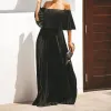 QNPQYX Nieuwe Casual Jurken Mode Dame Geplooide Lange Feestjurk Lente Zomer Sexy Strapless Maxi Elegante Ruche Off Schouder Vrouwen chiffon