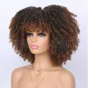 Synthetic Wigs Explosive Wig Headband ffy Short Curly Hair Small Curly Wig Kinky Curly