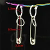 Boucles d'oreilles pendantes pour femmes, Clip sur l'oreille sans piercing, chaîne à broche, cercle, accessoires de bijoux de mode, vente en gros, boucles d'oreilles pour dames, YQ231128