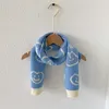 Bufandas Envolturas Bufandas de punto de oso de dibujos animados para niños pequeños, niñas, pañuelos para el cuello, accesorios de invierno para niños, bufanda, chal, silenciador 231129