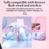 Headsets Wireless Bluetooth Headphones Children's Multi-color Light Headsets with Microphone can be Inserted SD Card HIFi Stereo Earphone 231128