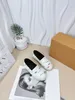 Brand designer kids shoes Colorful logo printing baby shoe Size 26-35 Box packaging Slip-On leather girl boy toddler sneakers Nov25