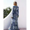 Casual Dresses Women Summer Dress Boho Style Long Maxi Evening Party Sexig Vintage Floral V Neck High Split Beach sundress