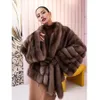 Women's Fur Faux Coat Women Real 2023 Luxury Winter Natural Short Jacket 231128