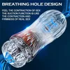 Male Masturbator Cup Soft Silicone Pussy Transparent Vagina Adult Goods Endurance Exercise Vacuum Pocket Sex Toy for Men 231010