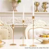 3 Pcs Set European Metal Candle Holder Simple Golden Wedding Decoration Bar Party Living Room Decoration Home Decoration256K