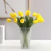 Fleurs décoratives 5 pièces/Bouquet tulipe fleur artificielle vraie touche Simulation Bouquet pour mariage salon décoration de la maison