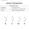 Falska ögonfransar DOSMOTH 16ROWS Tjocklek 0,03 till 0,20 Faux Mink ögonfransar Enskilda ögonfransar Mjuka ögonfransförlängning Falskt ögonfrans Q231129