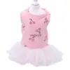Hundkläder Princess Cat Dress Tutu Cherry Design Pet Puppy Kjol Spring/Summer Clothes Outfit 5 Storlekar 2 ColoursVaiduryd