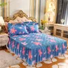 Bed Skirt Autumn and winter thickened laminated bed skirt laminated bed spread single bed skirt bed hat protective cover excluding pillow 231129