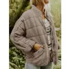 Women's Down Winter Thick Cotton Padded Coats Women Single-breasted Zippers Female Parkas Stand Collar Jackets Outwear
