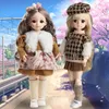 人形30cm kawaii 1 6 bjd doll 13ジョイント可動産の女の子プリンセス服ドレスアップアクセサリーシミュレーションおもちゃ子供ギフト231128