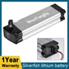 48V Silverfisk litiumbatteri 20Ah Ebike -batterier 36V för 250W 350W 500W Motor 24V Silverfisk litiumbatteri