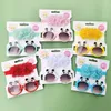 Enfants lunettes de soleil bandeau bébé filles mignon Panda Protection des yeux mode mousseline de soie fleur infantile bandeau cheveux accessoires