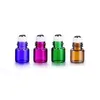 1 2 3 ml Colroful Mini Refillable Glass Roller Ballボトル、エッセンシャルオイルのロールオンバイアルアロマセラピー香水vvgmt