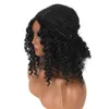Perucas sintéticas plataforma feminina longa franja cabeça explosiva envolta em preto primavera curto cabelo encaracolado capa de cabeça inteira
