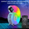 Portable Wireless Louds Music Stereo Sound Subwoofer Computer S ers Bluetooth S er App Control LED Night Light Lamp Alarm Clock 2THXL