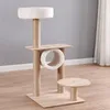 Scratchers Multilayers Cat Tree Wood Cat Tower With Sisal Scratching Post Pet Cats Private Condo Hammocks och med Dingle Toy Ball