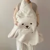 Cobertores Swaddling Soft Cartoon Coral Fleece Bordado Swaddling Winter Warm Comforter Baby Stroller Capa Infantil Manto Nap Cobertores 231129