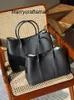 Genuine Leather Garden Bag Wax thread handmade party Togo cowhide business Commuter women's L with logo