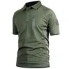 Men's Polos Summer Shirrs Hommes à séchage rapide TEESHIRT BUSTURSE CAMOUFLAGE MILITAIL